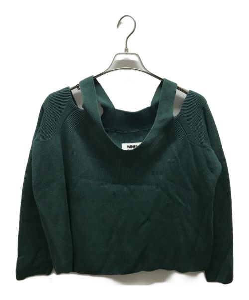 MM6 Maison Margiela（エムエムシックスメゾンマルジェラ）MM6 Maison Margiela (エムエムシックス メゾンマルジェラ) ニット グリーン サイズ:Sの古着・服飾アイテム