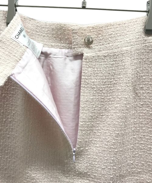 CHANEL（シャネル）CHANEL (シャネル) ツイードスカート ピンク サイズ:36の古着・服飾アイテム