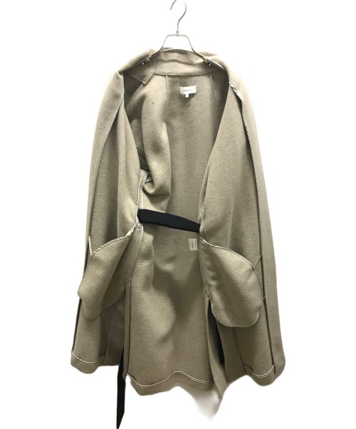 toteme（トーテム）toteme (トーテム) ノーカラーコート ベージュ サイズ:XSの古着・服飾アイテム