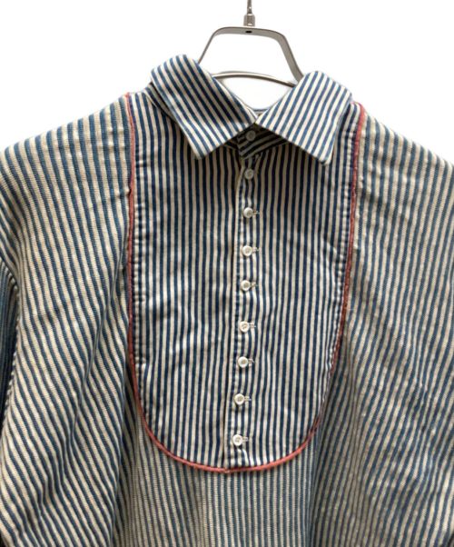 KAPITAL（キャピタル）KAPITAL (キャピタル) ストライプシャツ ブルー サイズ:3の古着・服飾アイテム