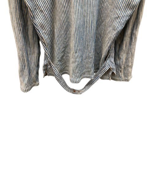 KAPITAL（キャピタル）KAPITAL (キャピタル) ストライプシャツ ブルー サイズ:3の古着・服飾アイテム