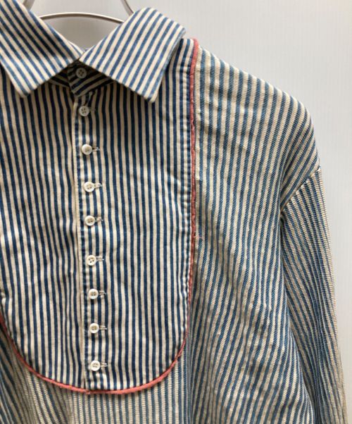 KAPITAL（キャピタル）KAPITAL (キャピタル) ストライプシャツ ブルー サイズ:3の古着・服飾アイテム