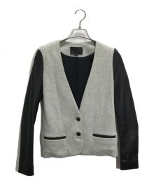 ALEXANDER WANG（アレキサンダー・ワン）の古着「レザースリーブジャケット」｜グレー