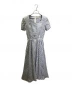 Mademoiselle NON NONマドモアゼルノンノン）の古着「リネンワンピース」｜ブルー