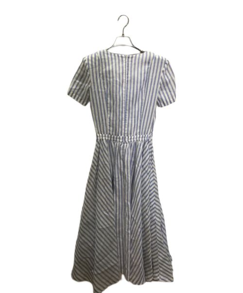 Mademoiselle NON NON（マドモアゼルノンノン）Mademoiselle NON NON (マドモアゼルノンノン) リネンワンピース ブルー サイズ:-の古着・服飾アイテム