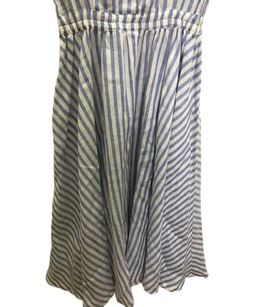 Mademoiselle NON NON（マドモアゼルノンノン）Mademoiselle NON NON (マドモアゼルノンノン) リネンワンピース ブルー サイズ:-の古着・服飾アイテム