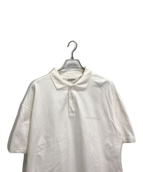 COOTIE PRODUCTIONS（クーティープロダクツ）COOTIE PRODUCTIONS (クーティープロダクツ) 半袖ポロシャツ ホワイト サイズ:Mの古着・服飾アイテム