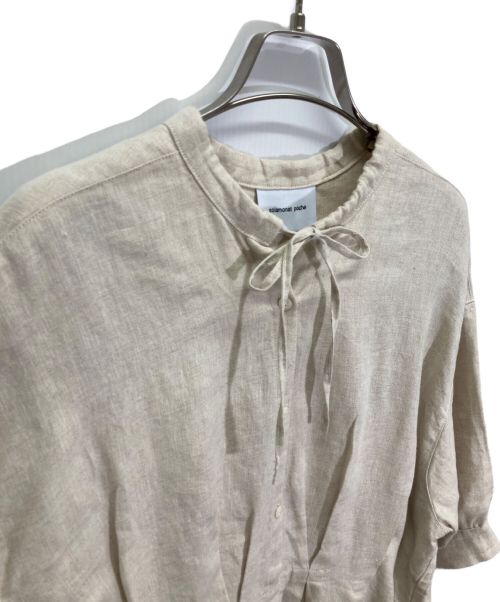 solamonat poche（ソラモナ ポッシェ）solamonat poche (ソラモナ ポッシェ) リネンワンピース ベージュ サイズ:記載の古着・服飾アイテム