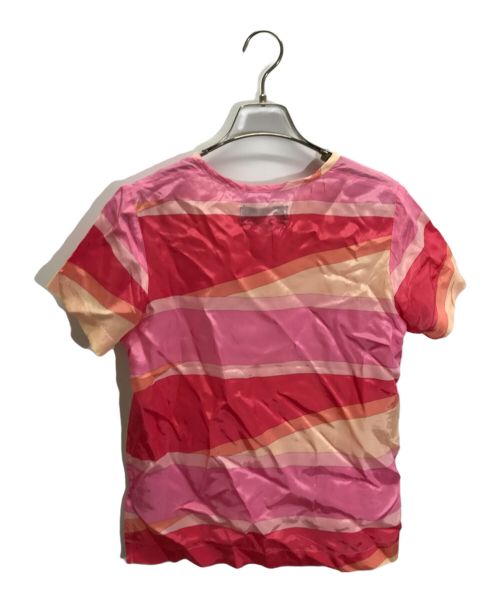 tricot COMME des GARCONS（トリココムデギャルソン）tricot COMME des GARCONS (トリココムデギャルソン) 総柄ブラウス ピンク サイズ:Sの古着・服飾アイテム