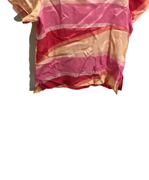 tricot COMME des GARCONS（トリココムデギャルソン）tricot COMME des GARCONS (トリココムデギャルソン) 総柄ブラウス ピンク サイズ:Sの古着・服飾アイテム