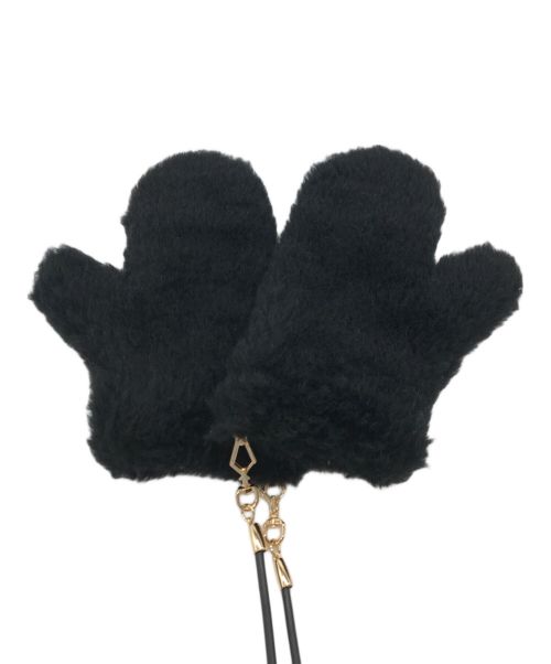 MaxMara（マックスマーラ）MaxMara (マックスマーラ) テディベアミトン ブラックの古着・服飾アイテム