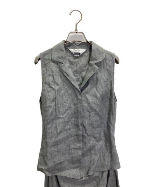 MaxMara（マックスマーラ）MaxMara (マックスマーラ) リネンワンピース グレー サイズ:42の古着・服飾アイテム