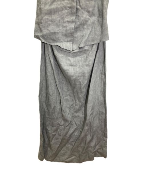 MaxMara（マックスマーラ）MaxMara (マックスマーラ) リネンワンピース グレー サイズ:42の古着・服飾アイテム