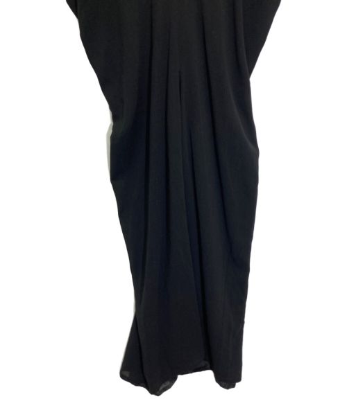 JIL SANDER（ジルサンダー）JIL SANDER (ジルサンダー) シルク混ノースリーブワンピース ブラック サイズ:38の古着・服飾アイテム