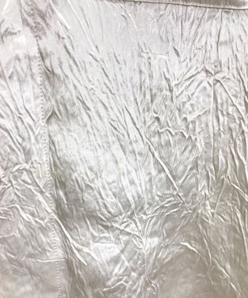 BEAUTY&YOUTH UNITED ARROWS（ビューティーアンドユースユナイテッドアローズ）BEAUTY&YOUTH UNITED ARROWS (ビューティーアンドユースユナイテッドアローズ) アセテートサテン オープンカラーシャツ アイボリー サイズ:記載なしの古着・服飾アイテム