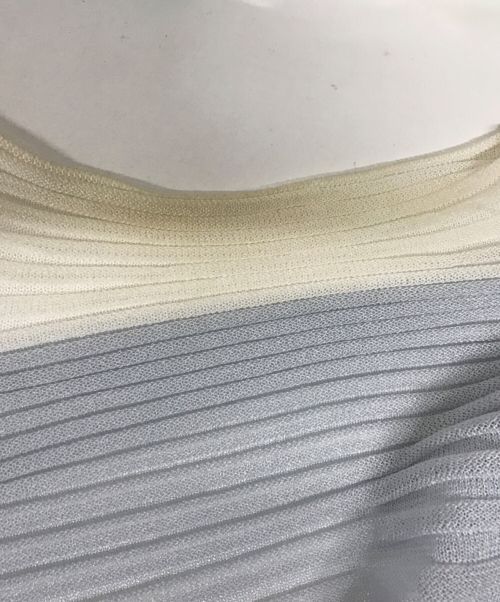 ISSEY MIYAKE（イッセイミヤケ）ISSEY MIYAKE (イッセイミヤケ) メッシュグラデーションカーディガン ブルー サイズ:Mの古着・服飾アイテム