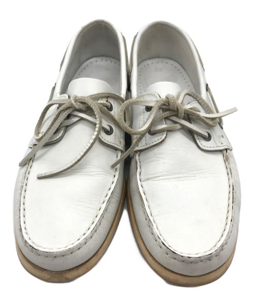 PARABOOT（パラブーツ）PARABOOT (パラブーツ) デッキシューズ ホワイト サイズ:9の古着・服飾アイテム