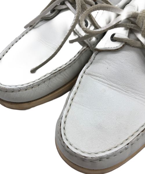 PARABOOT（パラブーツ）PARABOOT (パラブーツ) デッキシューズ ホワイト サイズ:9の古着・服飾アイテム