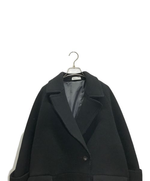 MAISON SPECIAL（メゾンスペシャル）MAISON SPECIAL (メゾンスペシャル) Super140メルトンダブルコート ブラック サイズ:36の古着・服飾アイテム