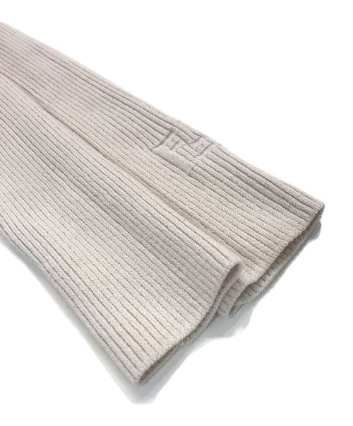 FENDI（フェンディ）FENDI (フェンディ) コンパクトリブニットカーディガン ベージュ サイズ:38の古着・服飾アイテム