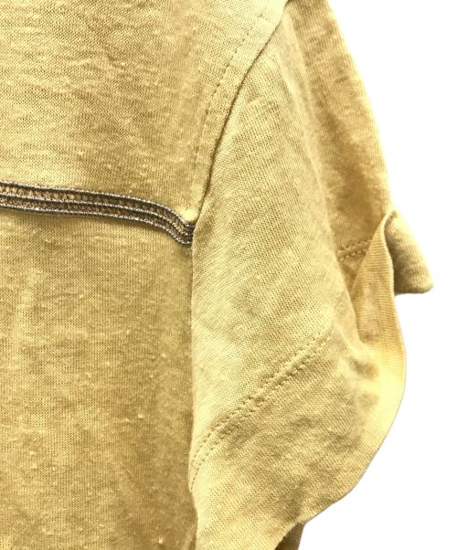 BRUNELLO CUCINELLI（ブルネロクチネリ）BRUNELLO CUCINELLI (ブルネロクチネリ) リネンカットソー イエロー サイズ:Sの古着・服飾アイテム