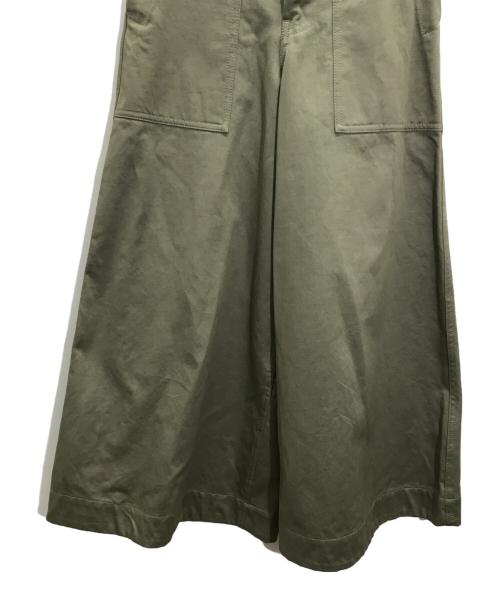 DRAWER（ドゥロワー）DRAWER (ドゥロワー) ワイドパンツ オリーブ サイズ:34の古着・服飾アイテム