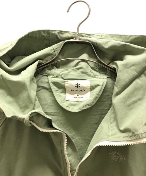 Snow peak（スノーピーク）snow peak (スノーピーク) パーカー 黄緑 サイズ:Mの古着・服飾アイテム