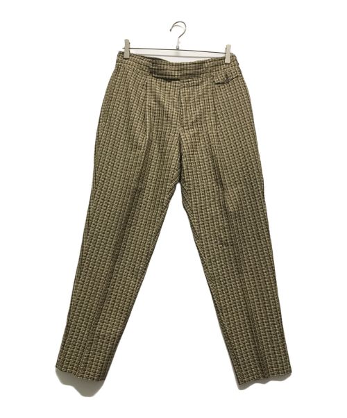 TOMORROW LAND（トゥモローランド）TOMORROW LAND (トゥモローランド) CARUSO (カルーゾ) シルクサッカー シングルブレステッド3Bスーツ ベージュ サイズ:46の古着・服飾アイテム