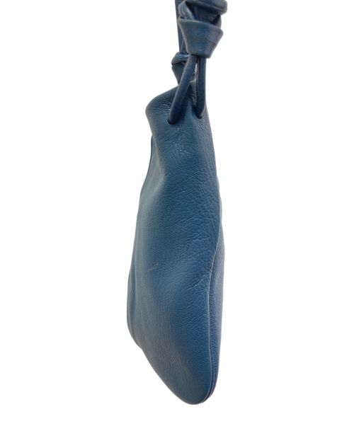 Mamet Maroquinier（マメ マロキニエール）mamet maroquinier (マメ マロキニエール) レザーショルダーバッグ ネイビーの古着・服飾アイテム