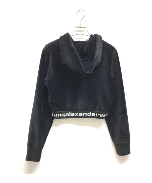 ALEXANDER WANG（アレキサンダー・ワン）ALEXANDER WANG (アレキサンダーワン) STRETCH CORDUROY HOODY ブラック サイズ:XSの古着・服飾アイテム