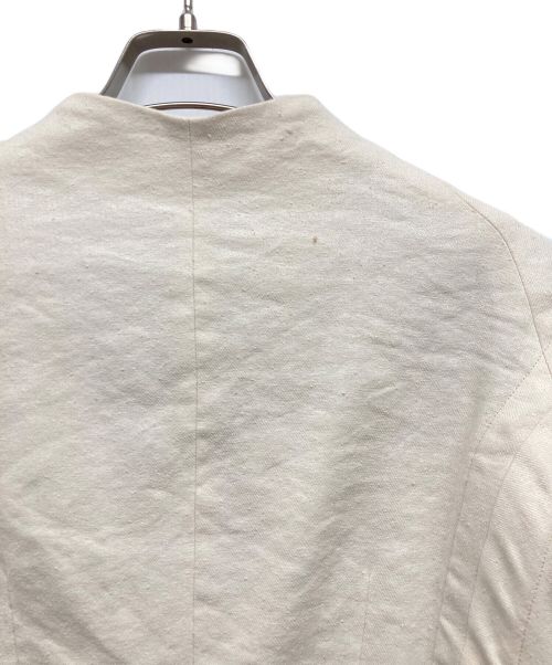 YOHEI OHNO（ヨウヘイオオノ）YOHEI OHNO (ヨウヘイオオノ) Round Sleeve Jacket ホワイト サイズ:38の古着・服飾アイテム