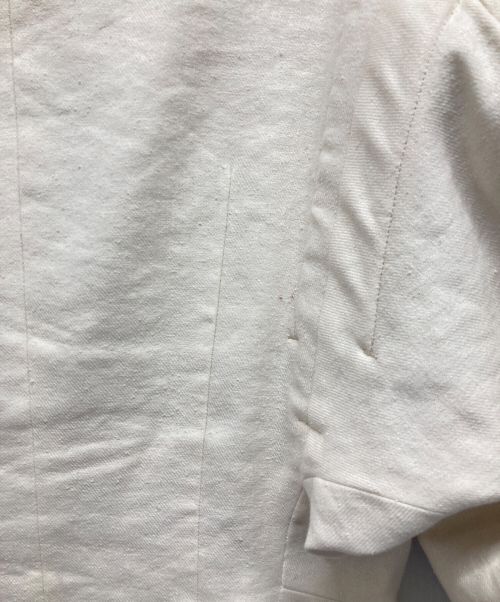 YOHEI OHNO（ヨウヘイオオノ）YOHEI OHNO (ヨウヘイオオノ) Round Sleeve Jacket ホワイト サイズ:38の古着・服飾アイテム