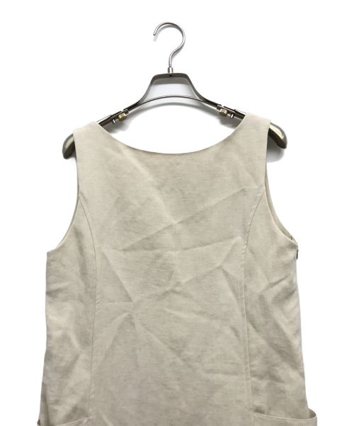 Noble（ノーブル）Noble (ノーブル) リネン混 2way ロングワンピース ベージュ サイズ:38の古着・服飾アイテム