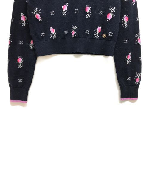 CHANEL（シャネル）CHANEL (シャネル) カシミヤニット ネイビー サイズ:34の古着・服飾アイテム