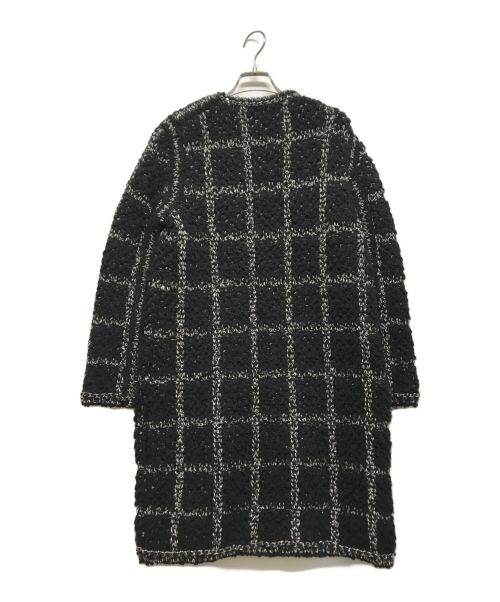 CHANEL（シャネル）CHANEL (シャネル) チェーンデザインウール コート ブラック サイズ:34の古着・服飾アイテム