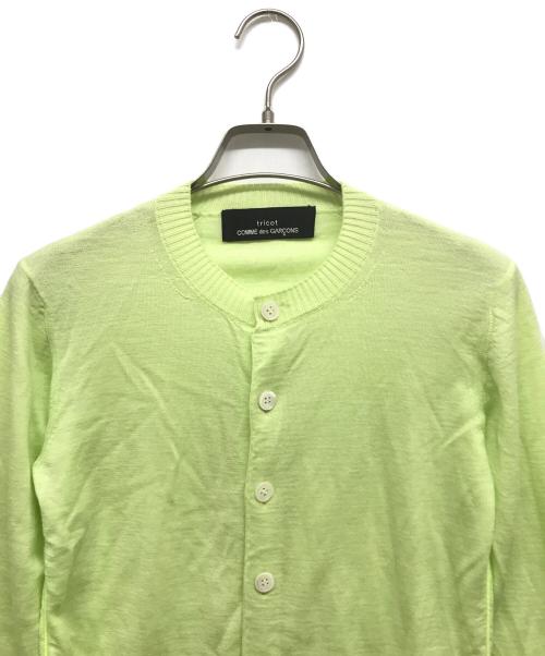 tricot COMME des GARCONS（トリココムデギャルソン）tricot COMME des GARCONS (トリココムデギャルソン) カーディガン 黄緑 サイズ:記載なしの古着・服飾アイテム