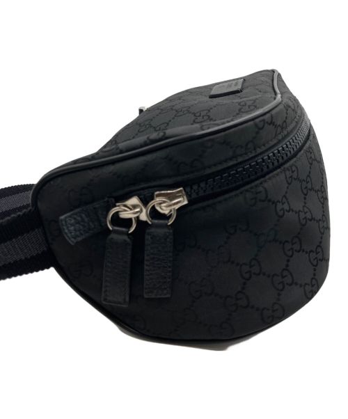 GUCCI（グッチ）GUCCI (グッチ) ウエストバッグ ブラックの古着・服飾アイテム