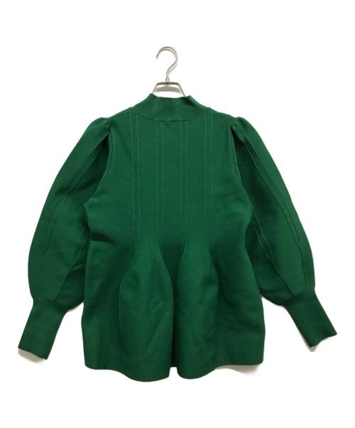 Ameri（アメリ）AMERI (アメリ) CONSTRUCTIVE KNIT TOP グリーン サイズ:FREEの古着・服飾アイテム