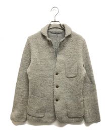 45R（フォーティファイブ・アール）の古着「ウール縮絨ニットジャケット」｜グレー