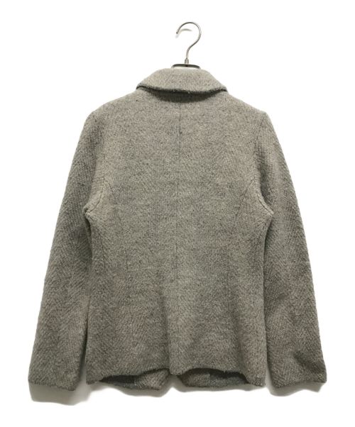 45R（フォーティファイブ・アール）45R (フォーティーファイブアール) ウール縮絨ニットジャケット グレー サイズ:2の古着・服飾アイテム