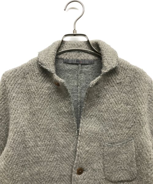 45R（フォーティファイブ・アール）45R (フォーティーファイブアール) ウール縮絨ニットジャケット グレー サイズ:2の古着・服飾アイテム