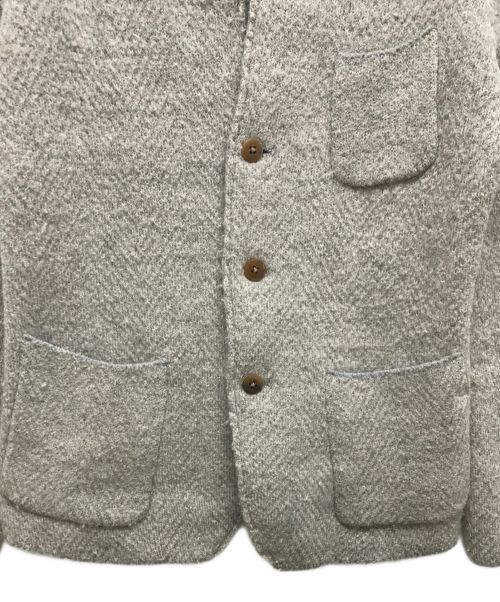 45R（フォーティファイブ・アール）45R (フォーティーファイブアール) ウール縮絨ニットジャケット グレー サイズ:2の古着・服飾アイテム