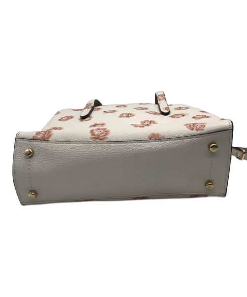 COACH（コーチ）COACH (コーチ) ラワーモチーフ2WAYバッグ ホワイトの古着・服飾アイテム