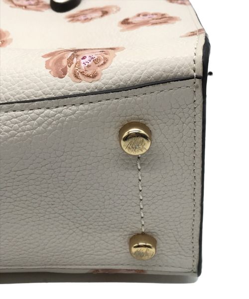 COACH（コーチ）COACH (コーチ) ラワーモチーフ2WAYバッグ ホワイトの古着・服飾アイテム