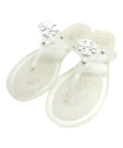 TORY BURCH（トリーバーチ）TORY BURCH (トリーバーチ) クリアサンダル ホワイト サイズ:8の古着・服飾アイテム