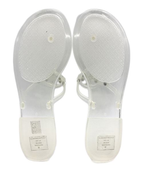 TORY BURCH（トリーバーチ）TORY BURCH (トリーバーチ) クリアサンダル ホワイト サイズ:8の古着・服飾アイテム