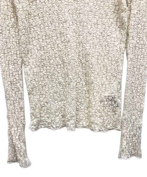 MAISON SPECIAL（メゾンスペシャル）MAISON SPECIAL (メゾンスペシャル) フクレレースタートルトップス ホワイト サイズ:Fの古着・服飾アイテム