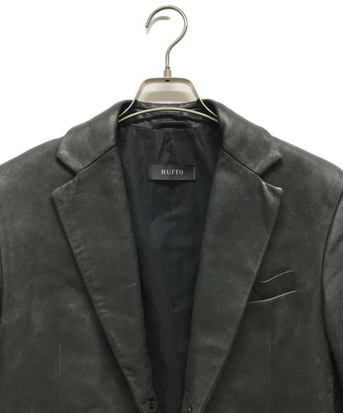 RUFFO（ルッフォ）RUFFO (ルッフォ) レザージャケット ブラック サイズ:44の古着・服飾アイテム