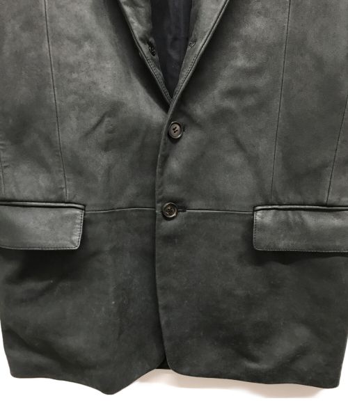RUFFO（ルッフォ）RUFFO (ルッフォ) レザージャケット ブラック サイズ:44の古着・服飾アイテム
