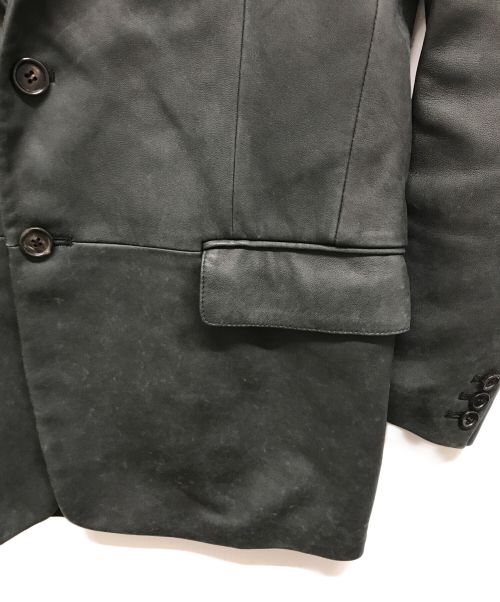 RUFFO（ルッフォ）RUFFO (ルッフォ) レザージャケット ブラック サイズ:44の古着・服飾アイテム